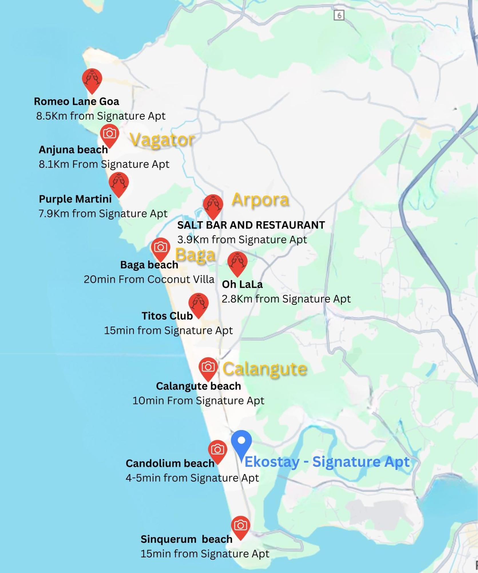 Ekostay - Signature Apartment Candolim Exterior foto